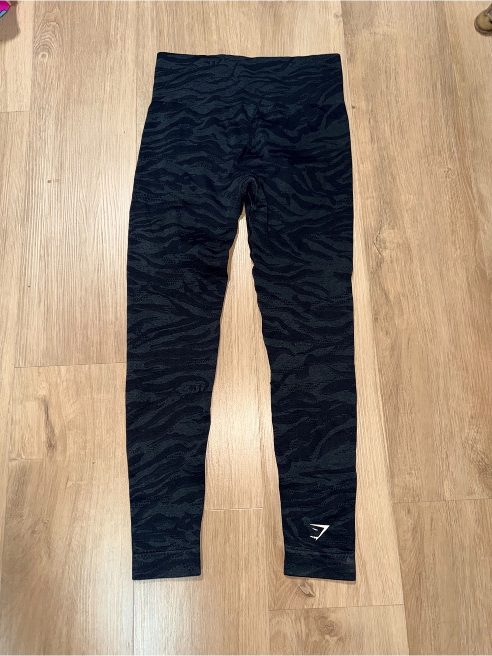 Gymshark Black Tiger-Print High-Waist Leggings